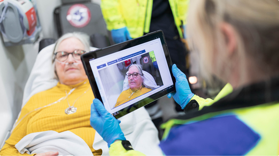 Bliksund integrerer video i Bliksund EWA - bringer sykehuskompetanse til ambulansene via videokonsultasjon blog hero bilde